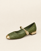Chrystah™ - Zapatos Mary Jane (Verde)