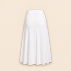 Natalia™ - Falda midi (Blanco)