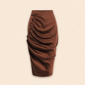 Rosalía™ - Falda midi (Café)
