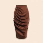 Rosalía™ - Falda midi (Café)