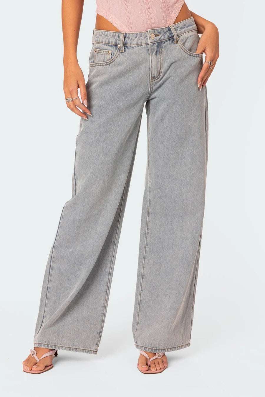 Laura™ | Jeans con lazo