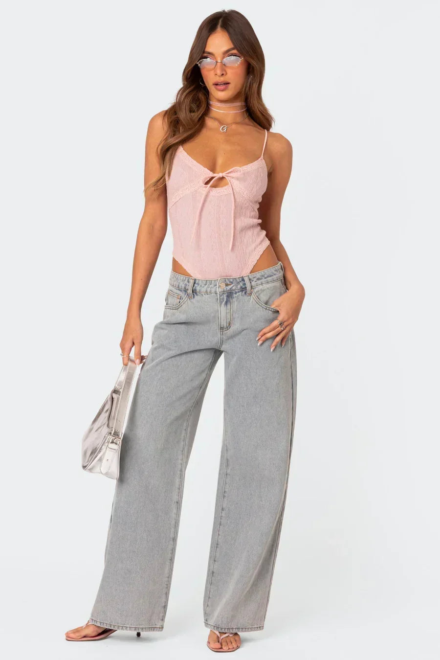 Laura™ | Jeans con lazo