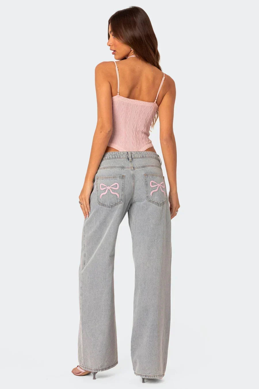 Laura™ | Jeans con lazo