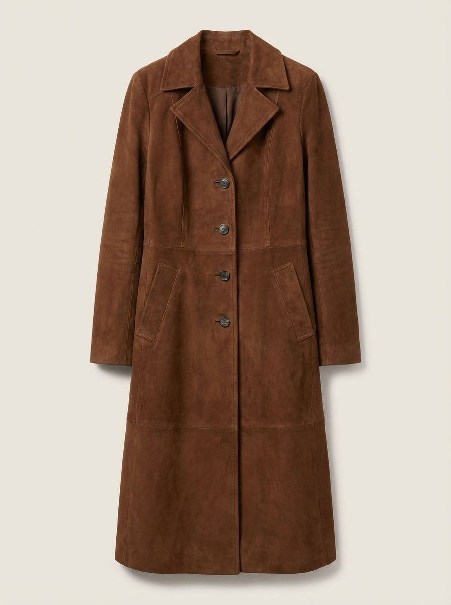 Teresa™ | Gabardina de gamuza
