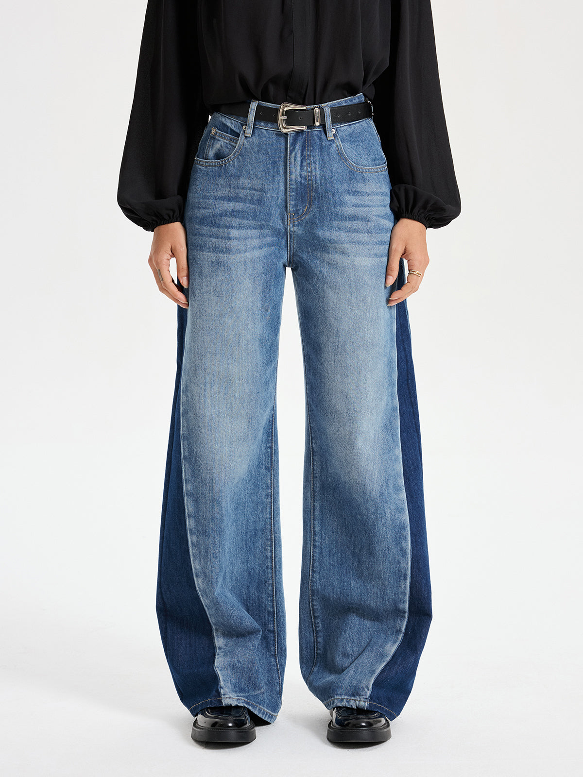 Valeria™ | JEANS DE PIERNAS ANCHAS Y TIRO ALTO