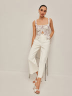 Valentina™ | Jeans blancos