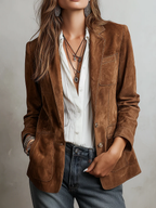 Cristina™ | Blazer vintage café