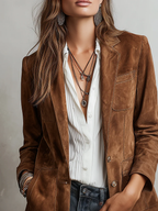 Cristina™ | Blazer vintage café