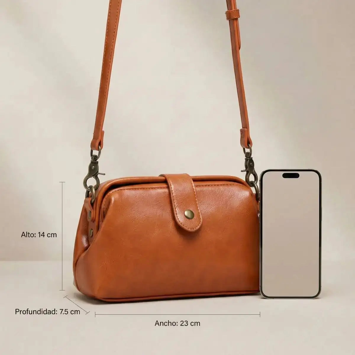 Bolso Saula Vintage - Naranja Teja